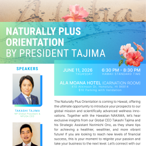 Naturally Plus Orientation by President Tajima (6/11)
